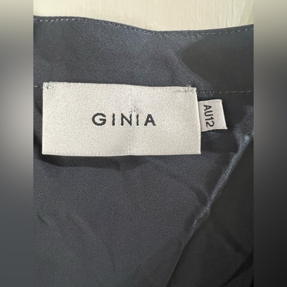 NWT Ginia Silk V-Neck Chemise India Ink M - Picture 8 of 13